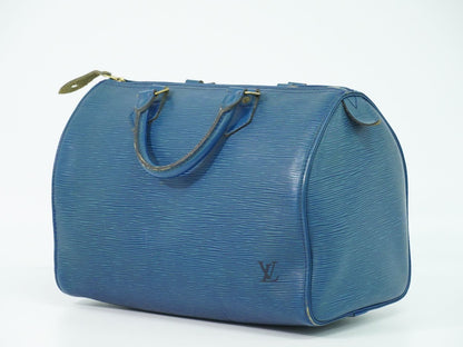 LOUIS VUITTON スピーディ 30 エピ レザー ミニ ボストンバッグ トレドブルー M43005