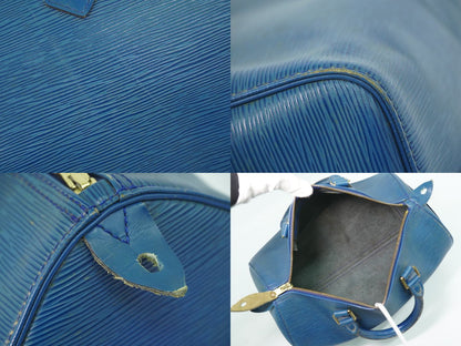 LOUIS VUITTON スピーディ 30 エピ レザー ミニ ボストンバッグ トレドブルー M43005