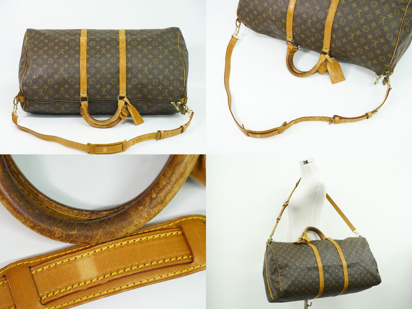 LOUIS VUITTON キーポルバンドリエール 60 モノグラム 2WAY ボストンバッグ M41412