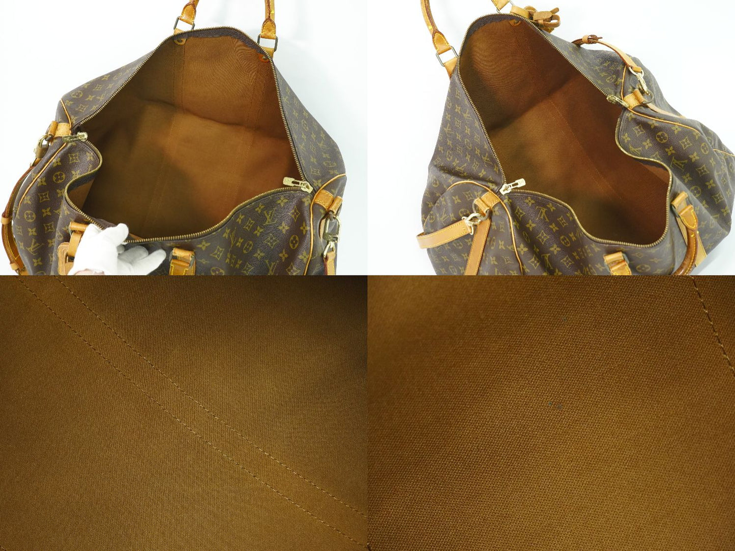 LOUIS VUITTON キーポルバンドリエール 60 モノグラム 2WAY ボストンバッグ M41412