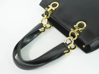 Salvatore Ferragamo Gancini Leather Handbag