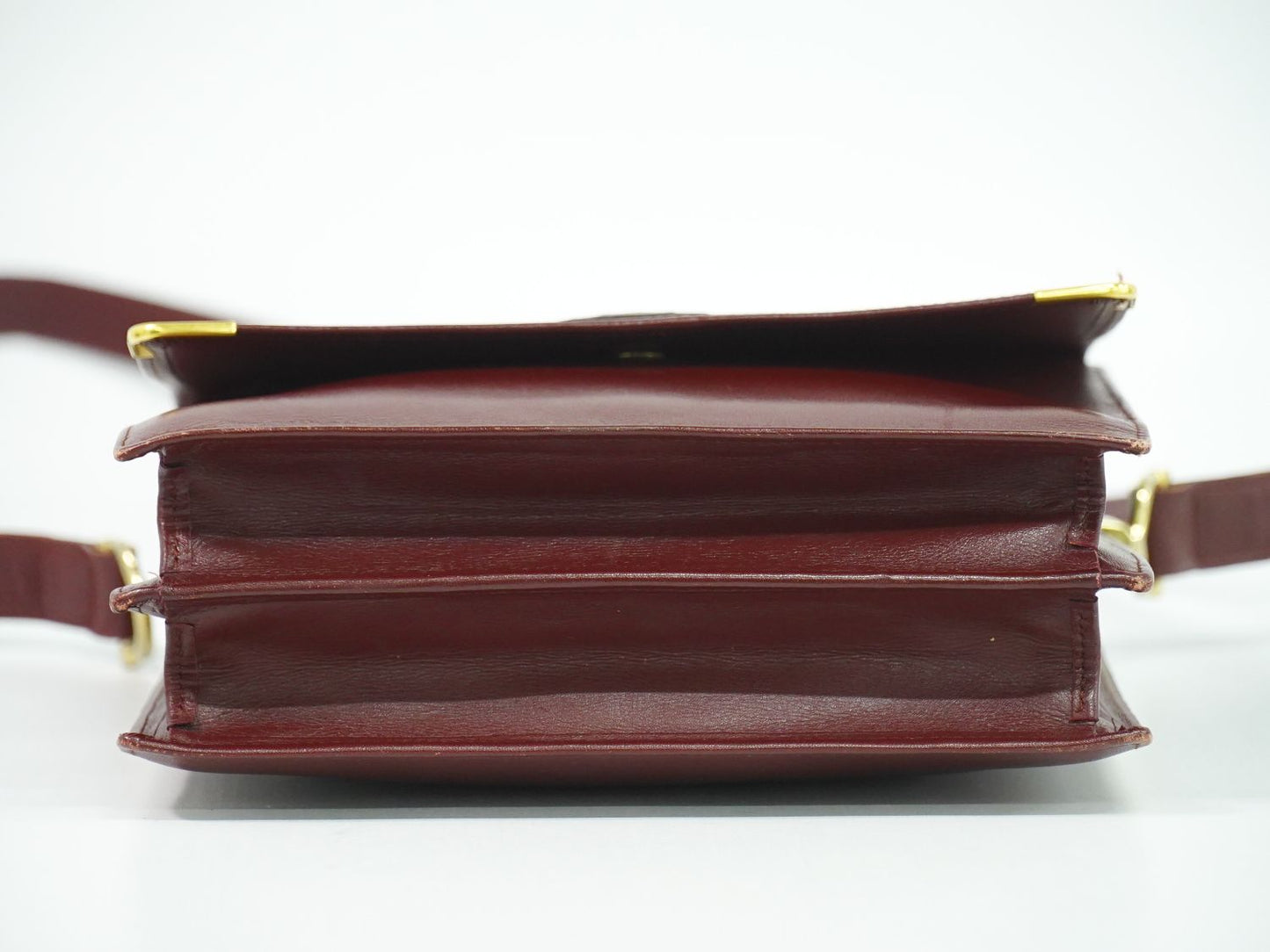 Cartier マストライン ショルダーバッグ ボルドー