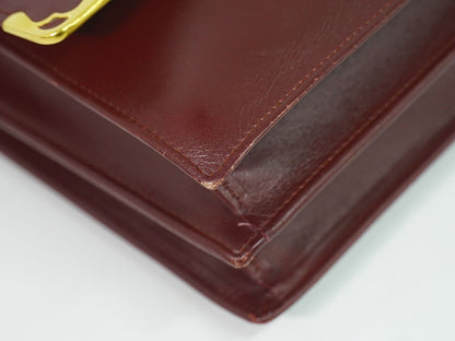 Cartier マストライン ショルダーバッグ ボルドー