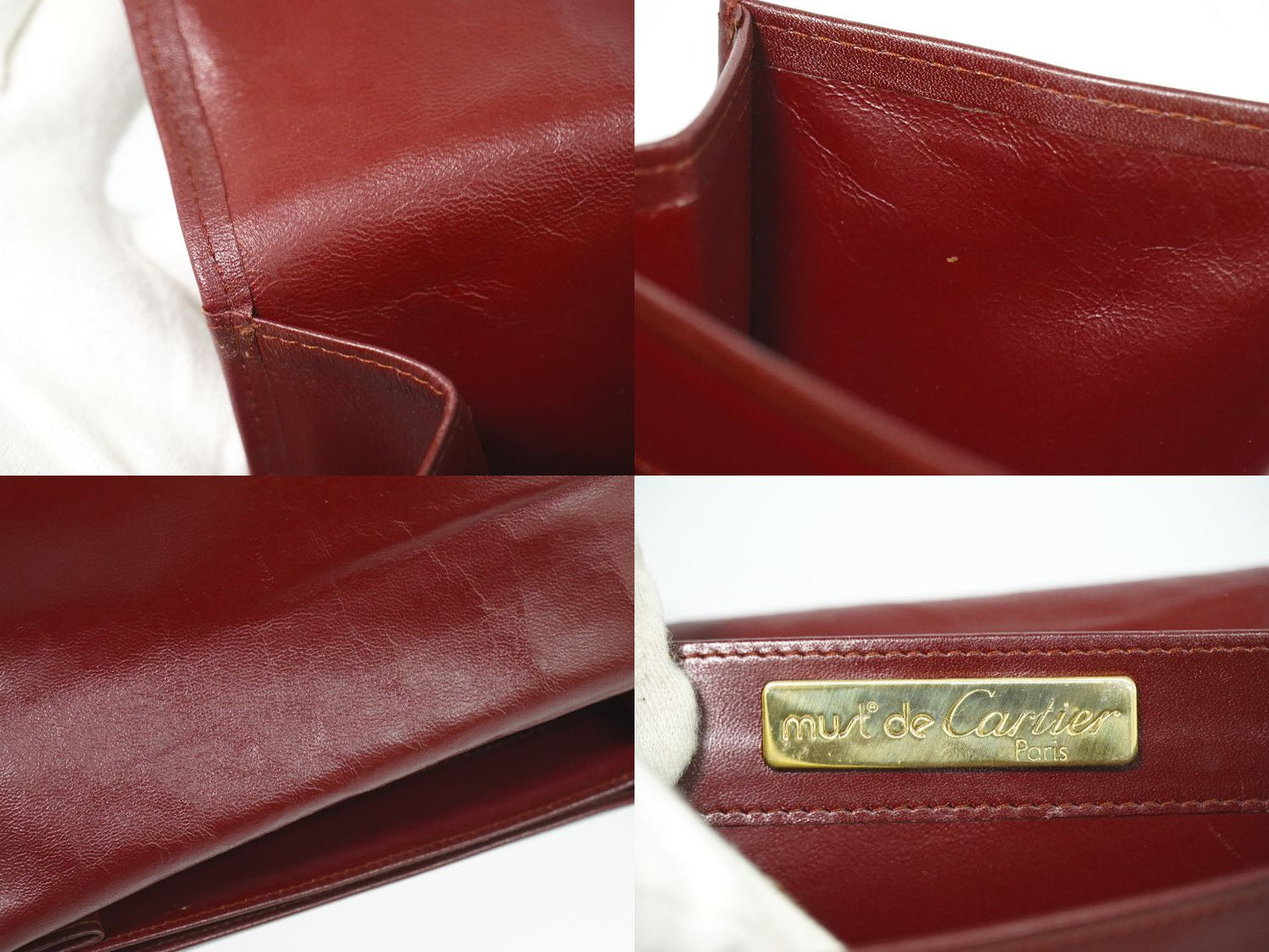 Cartier マストライン ショルダーバッグ ボルドー