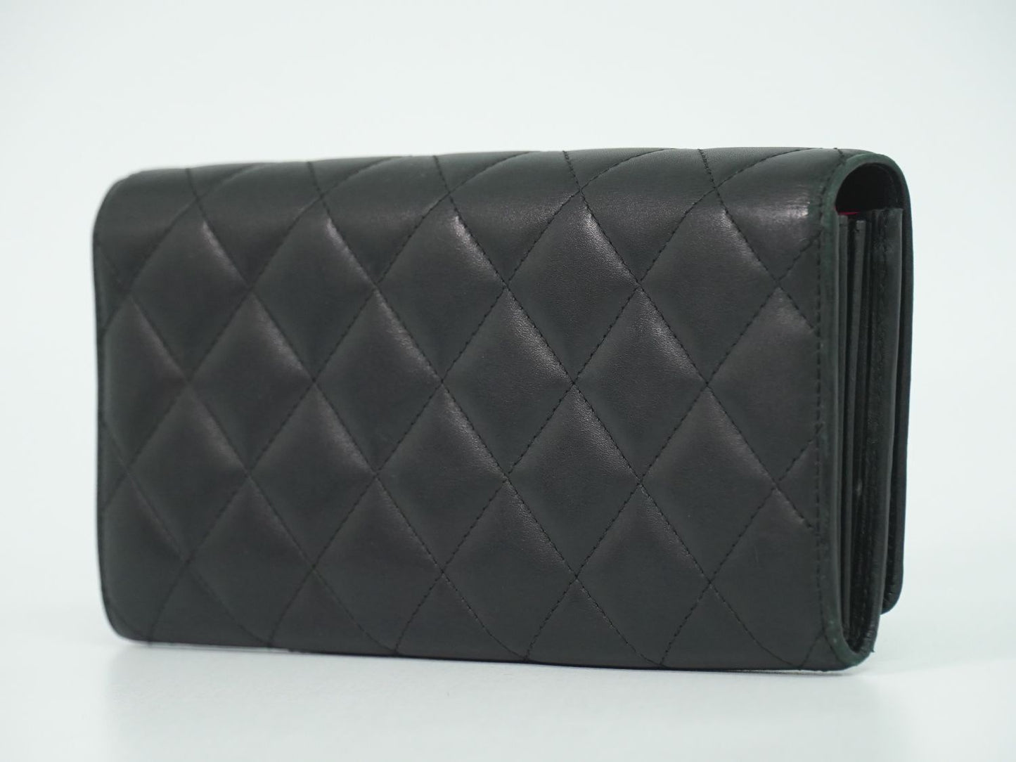 CHANEL ココマーク カンボンライン 長財布 ブラック
