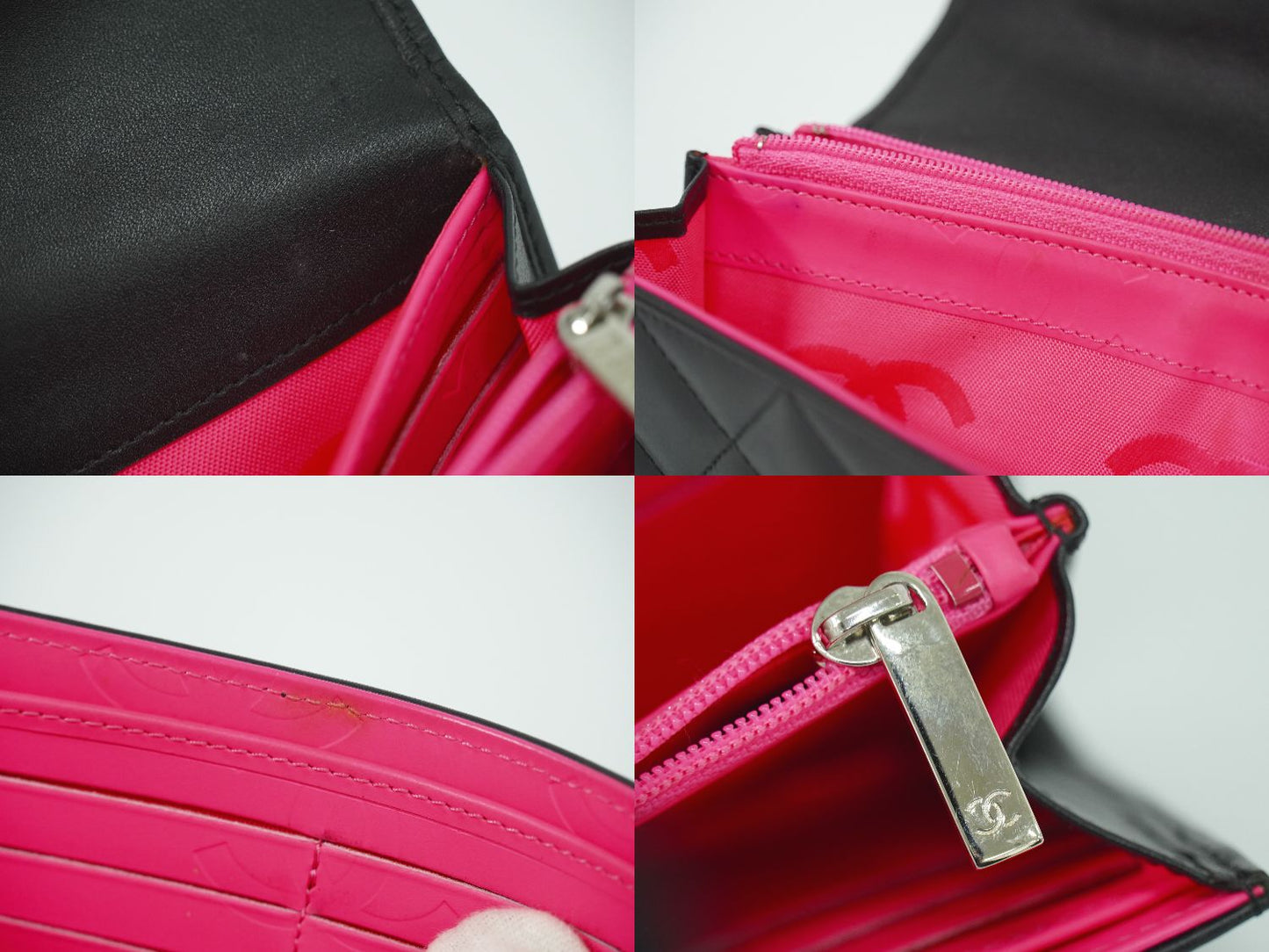 CHANEL ココマーク カンボンライン 長財布 ブラック