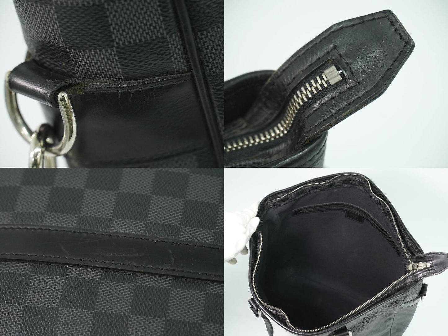 LOUIS VUITTON タダオ ダミエ グラフィット 2WAY ビジネスバッグ N51192