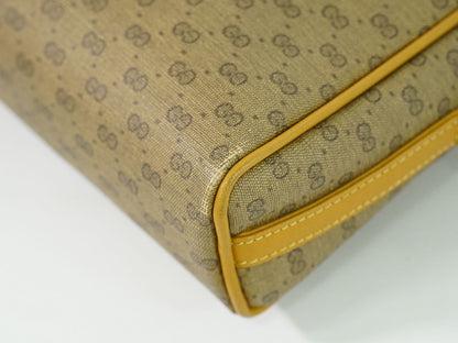 GUCCI オールドグッチ マイクロGG ショルダーバッグ ブラウン