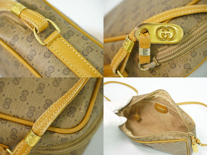 GUCCI オールドグッチ マイクロGG ショルダーバッグ ブラウン