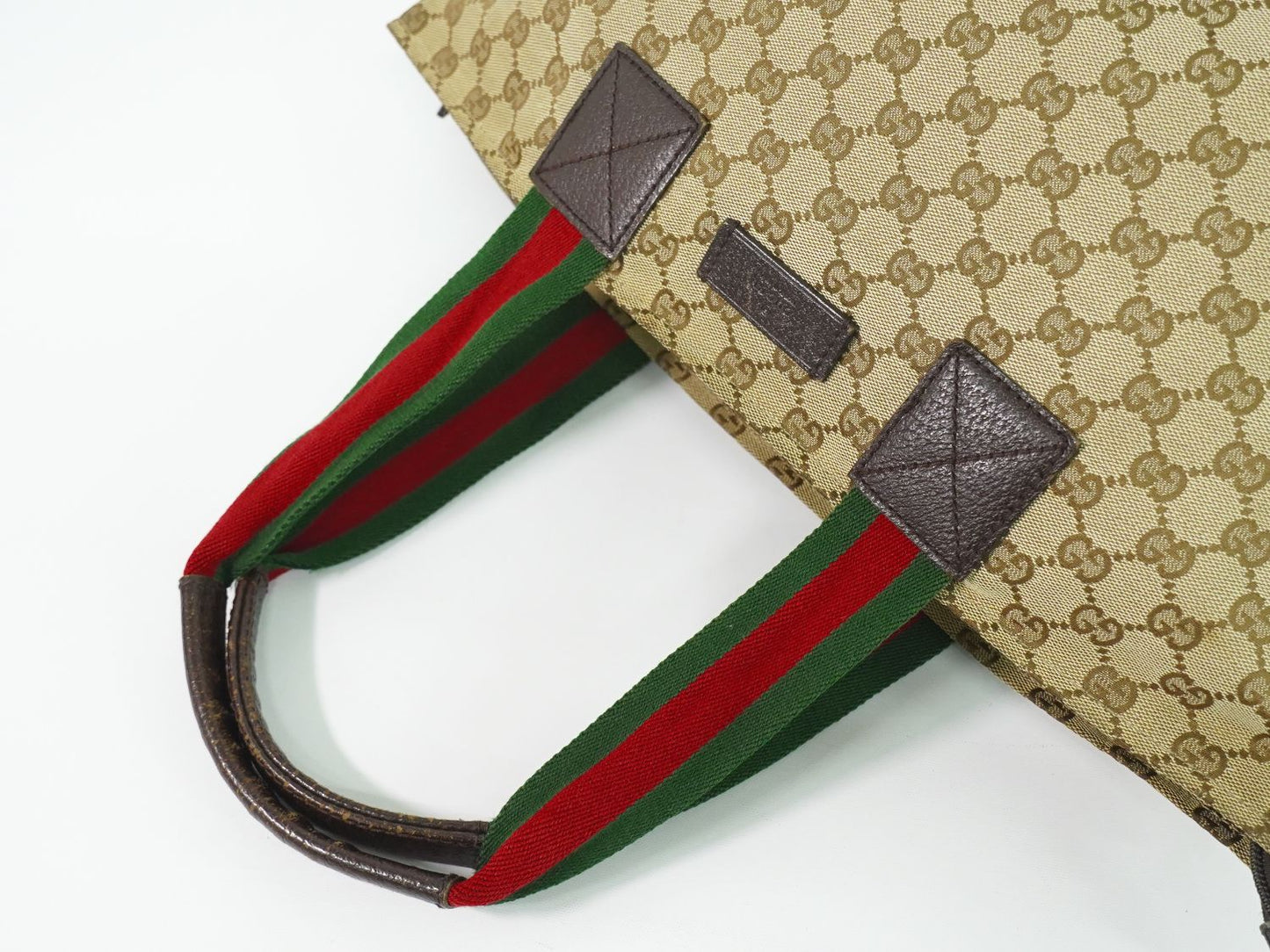 GUCCI シェリーライン GGキャンバス トートバッグ ベージュ 131230