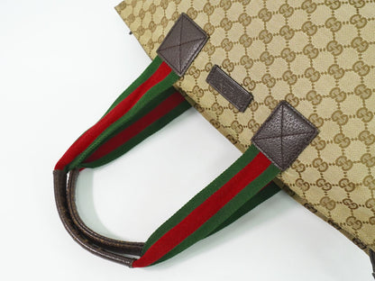 GUCCI シェリーライン GGキャンバス トートバッグ ベージュ 131230