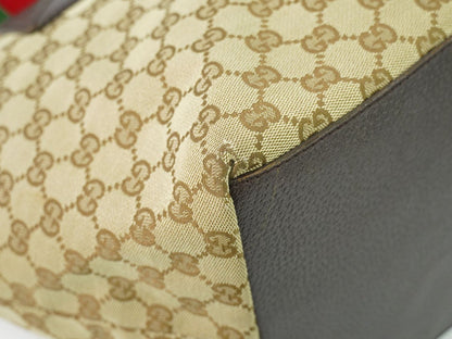 GUCCI シェリーライン GGキャンバス トートバッグ ベージュ 131230