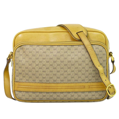 GUCCI オールドグッチ マイクロGG ショルダーバッグ ブラウン