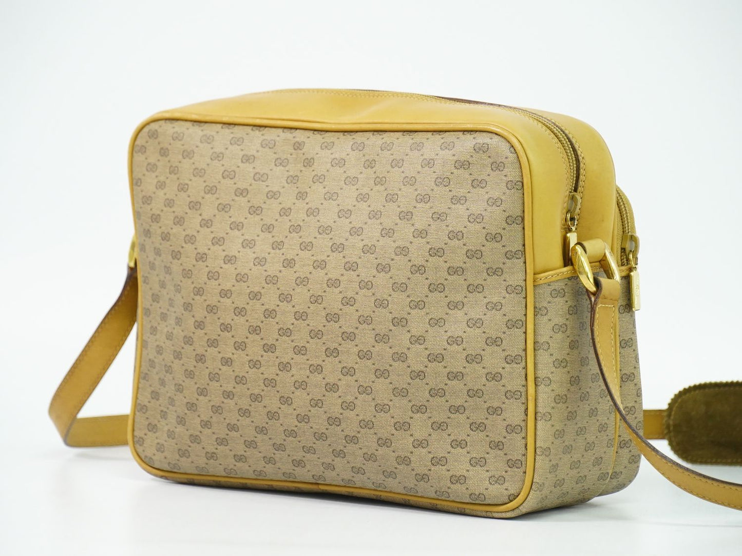 GUCCI オールドグッチ マイクロGG ショルダーバッグ ブラウン