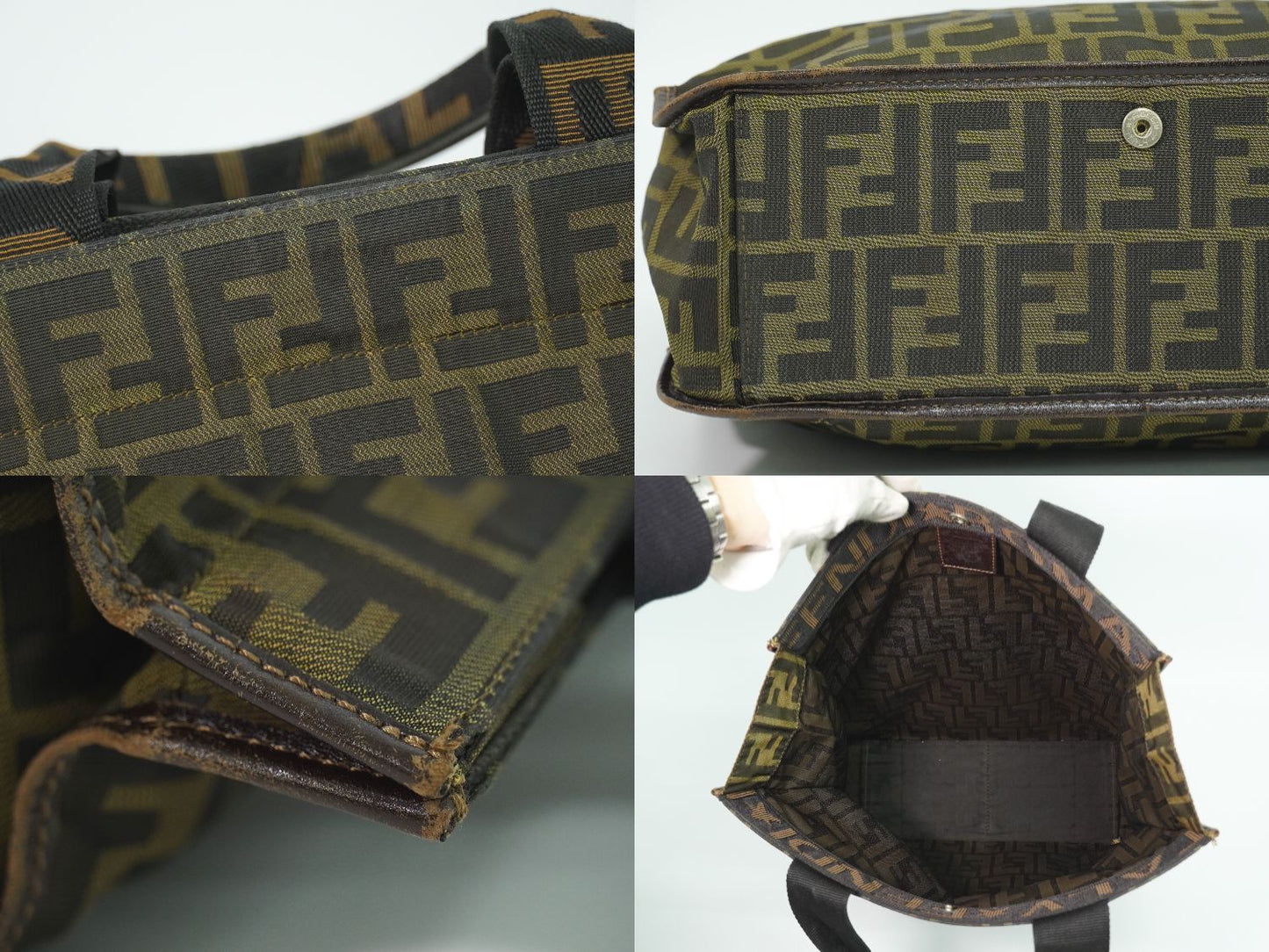 FENDI ズッカ トートバッグ ブラウン