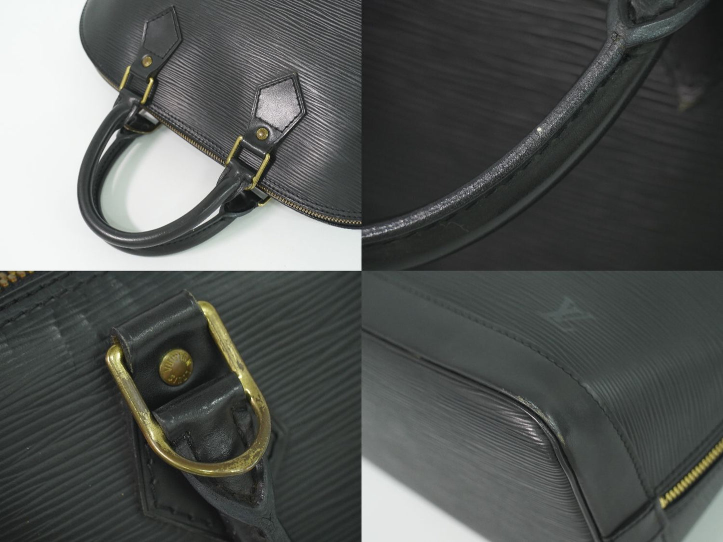 LOUIS VUITTON アルマ エピ レザー ハンドバッグ ノワール M52142