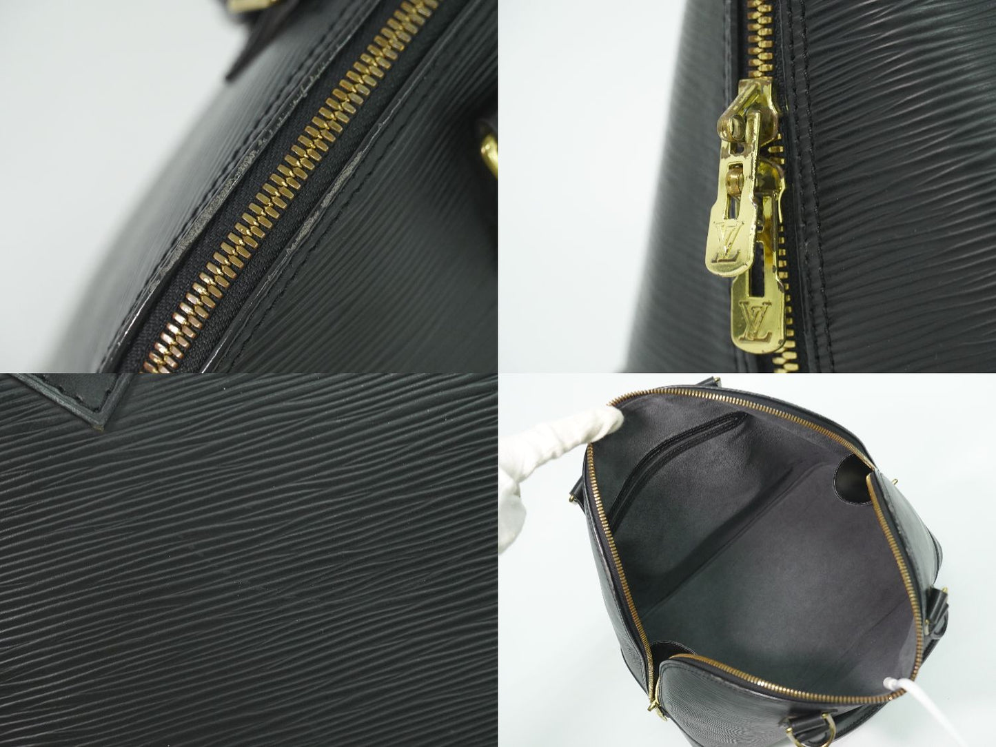 LOUIS VUITTON アルマ エピ レザー ハンドバッグ ノワール M52142