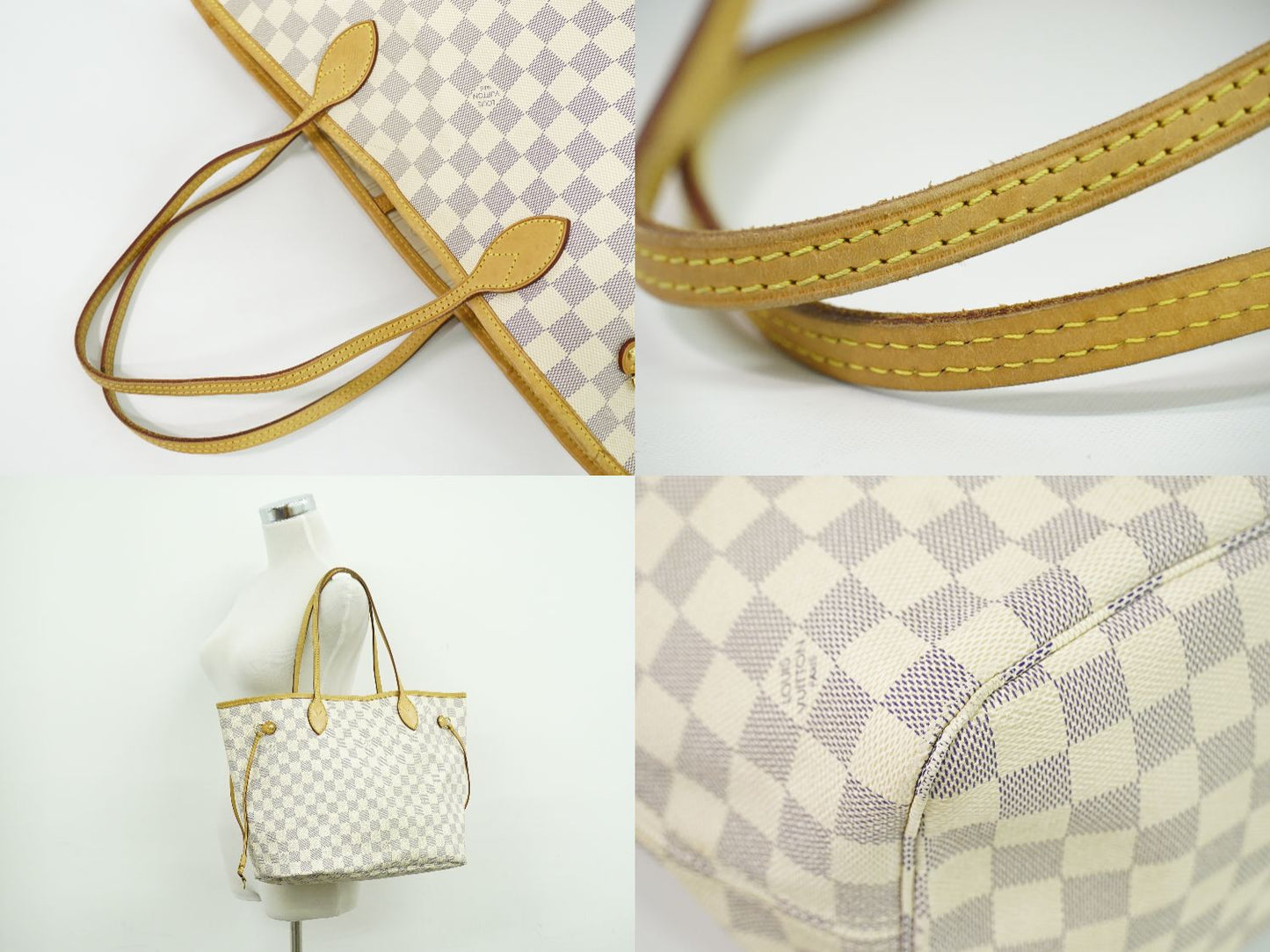 LOUIS VUITTON 旧型 ネヴァーフル MM ダミエ アズール トートバッグ N51107
