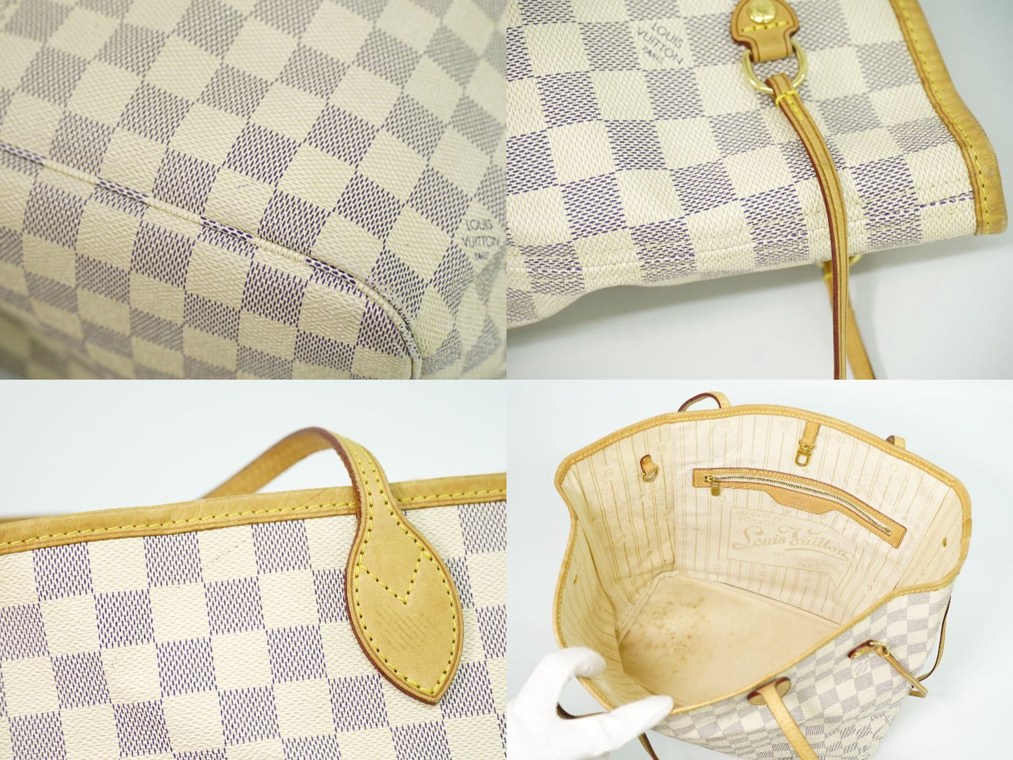 LOUIS VUITTON 旧型 ネヴァーフル MM ダミエ アズール トートバッグ N51107