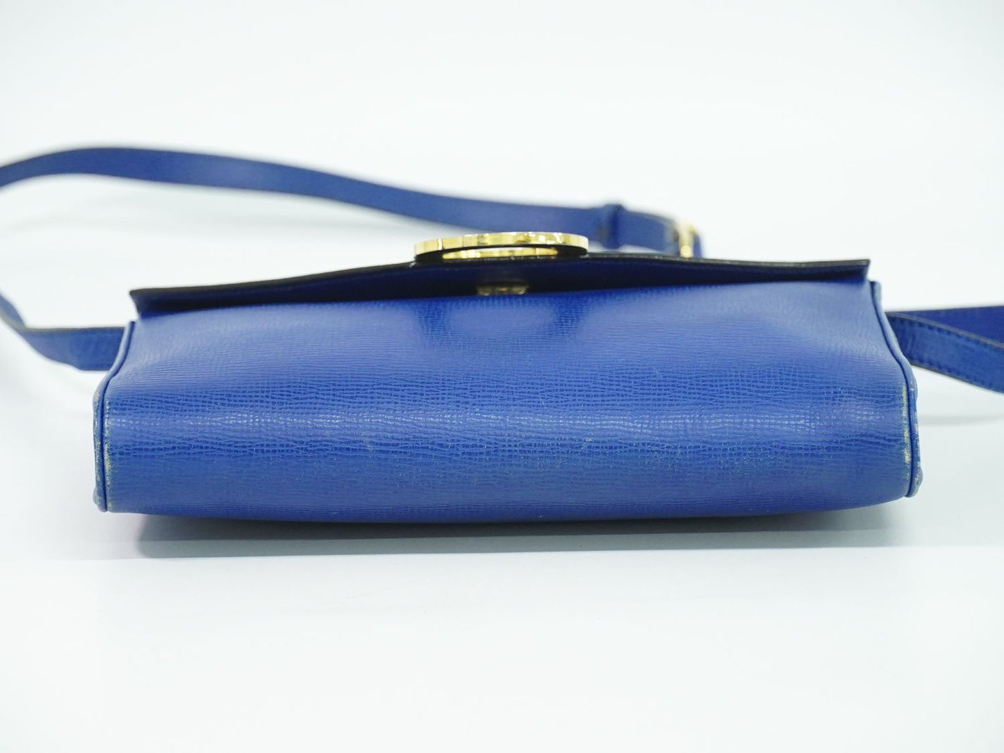 CELINE サークルロゴ ショルダーバッグ ブルー