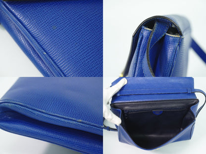 CELINE サークルロゴ ショルダーバッグ ブルー