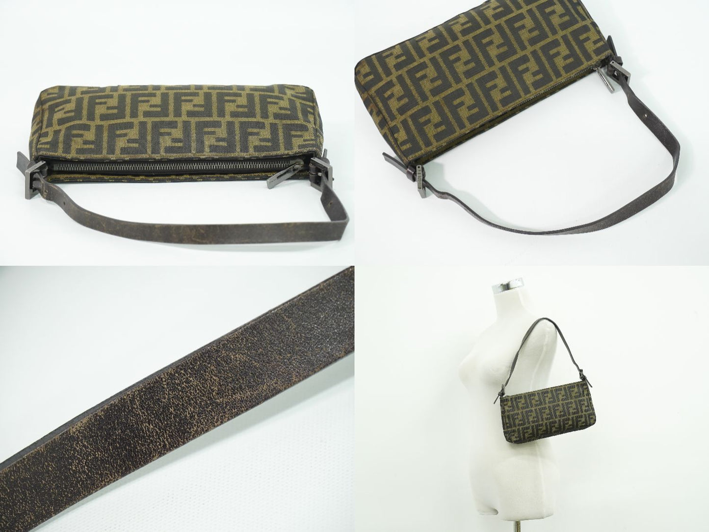 FENDI ズッカ ショルダーバッグ ブラウン