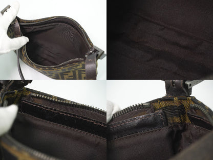 FENDI ズッカ ショルダーバッグ ブラウン