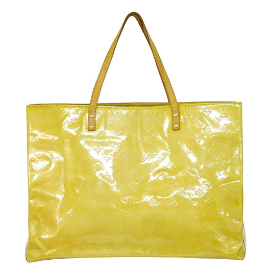 LOUIS VUITTON リード GM ヴェルニ レザー トートバッグ ベージュ M91140