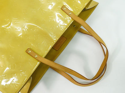 LOUIS VUITTON リード GM ヴェルニ レザー トートバッグ ベージュ M91140