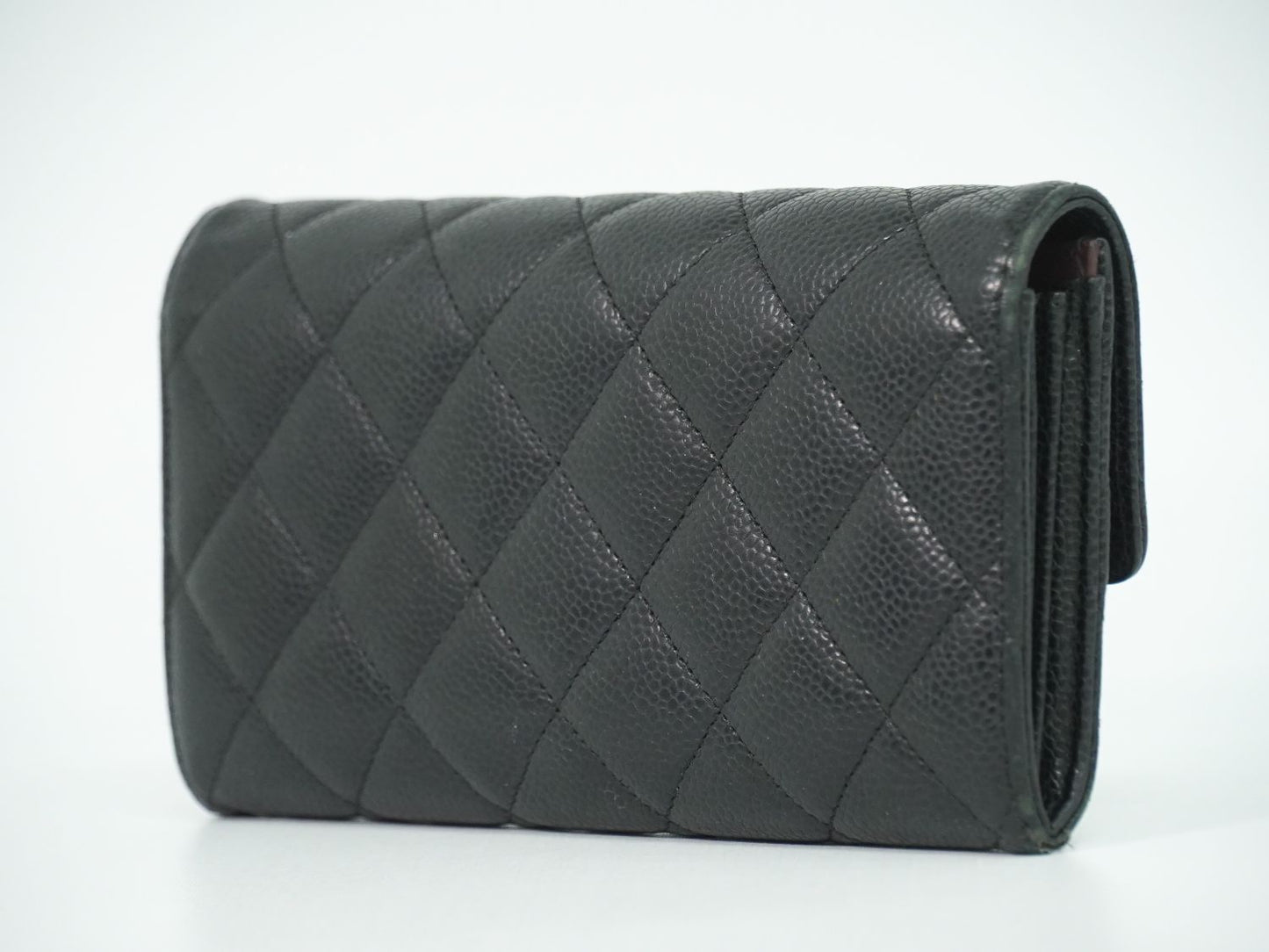 CHANEL シャネル ココマーク マトラッセ 長財布 ブラック