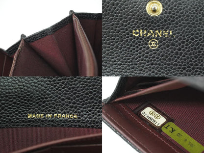 CHANEL シャネル ココマーク マトラッセ 長財布 ブラック