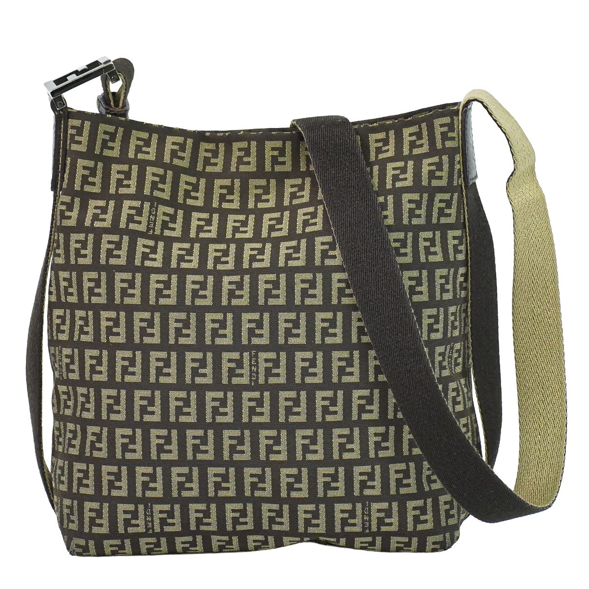 FENDI ズッキーノ ショルダーバッグ ブラウン 8BR317