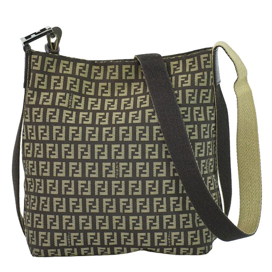 FENDI ズッキーノ ショルダーバッグ ブラウン 8BR317