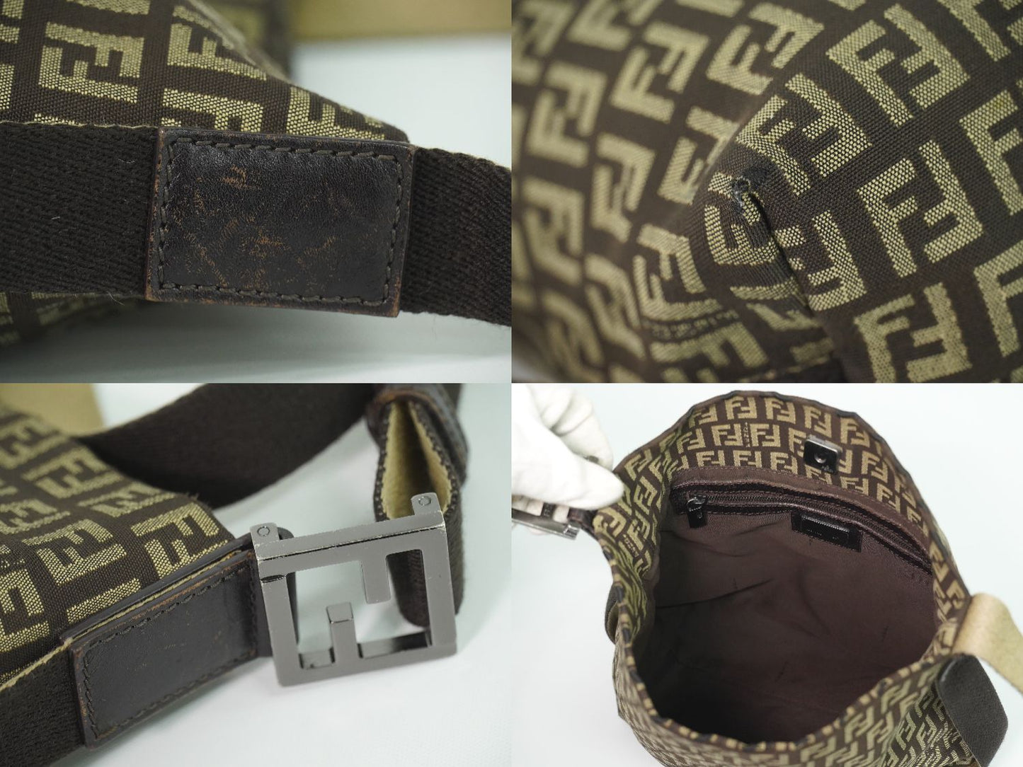 FENDI ズッキーノ ショルダーバッグ ブラウン 8BR317