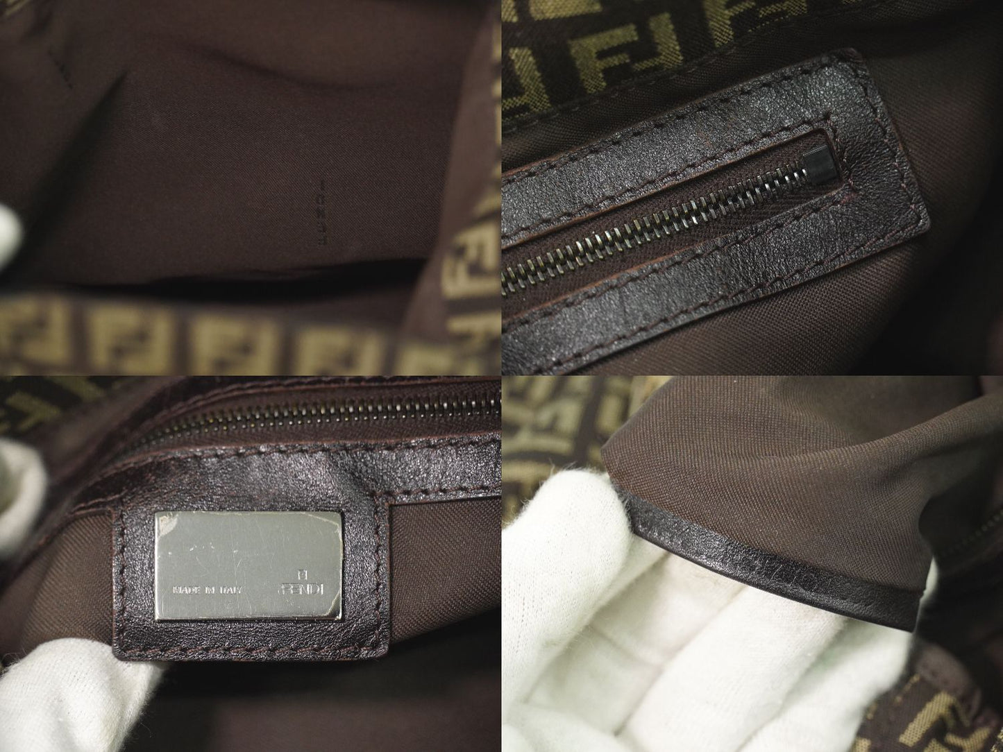 FENDI ズッキーノ ショルダーバッグ ブラウン 8BR317