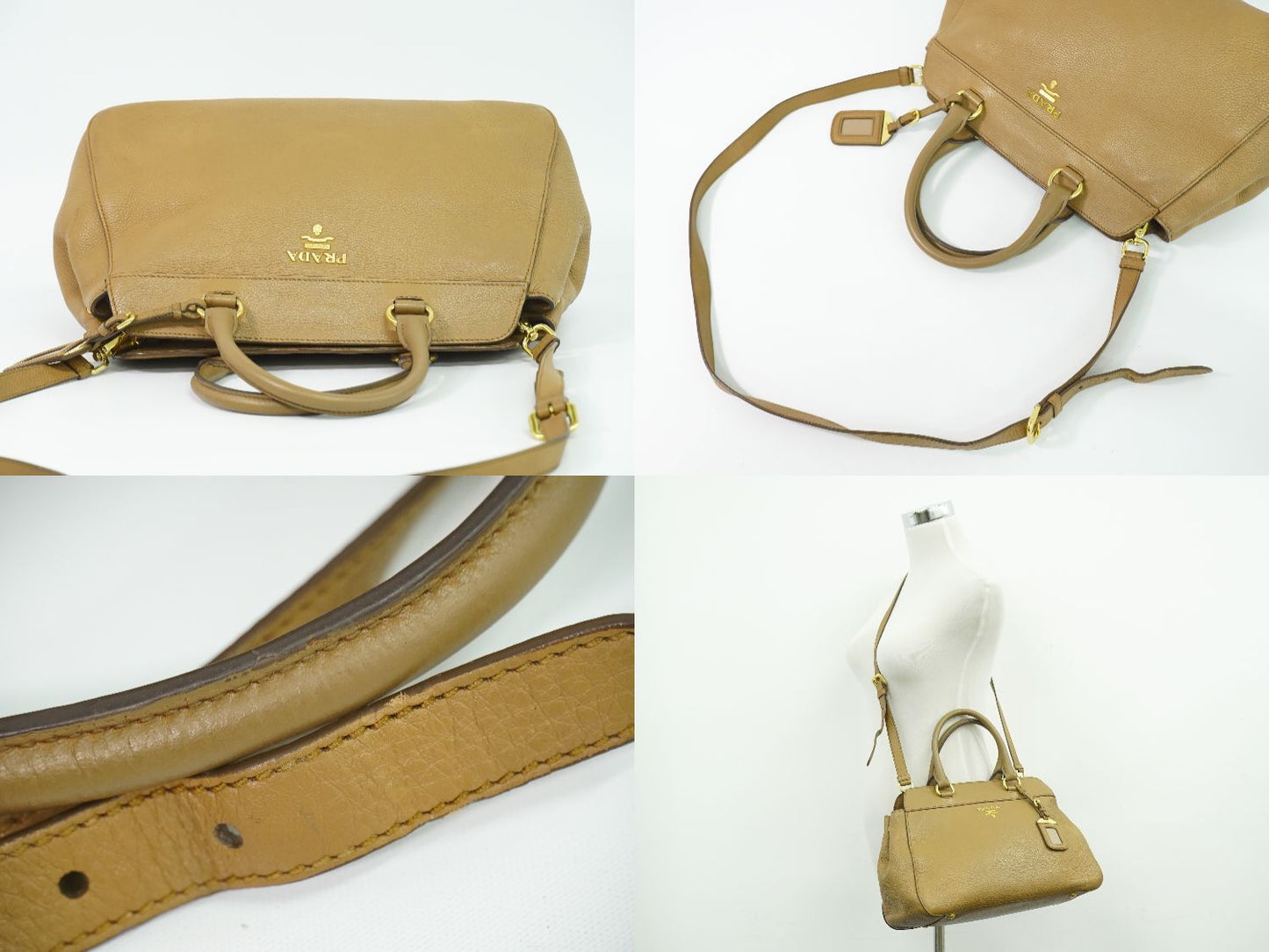 PRADA 2WAY ショルダーバッグ ベージュ