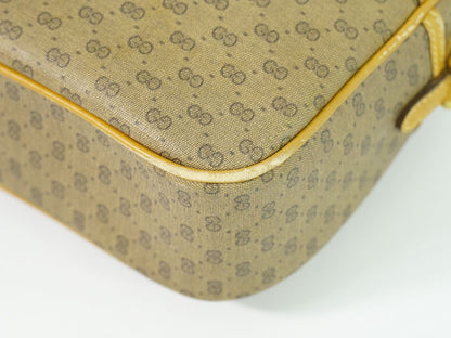 GUCCI オールドグッチ マイクロGG ショルダーバッグ ブラウン