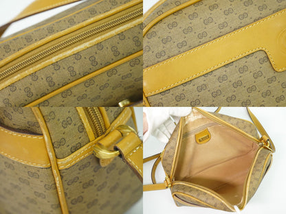 GUCCI オールドグッチ マイクロGG ショルダーバッグ ブラウン