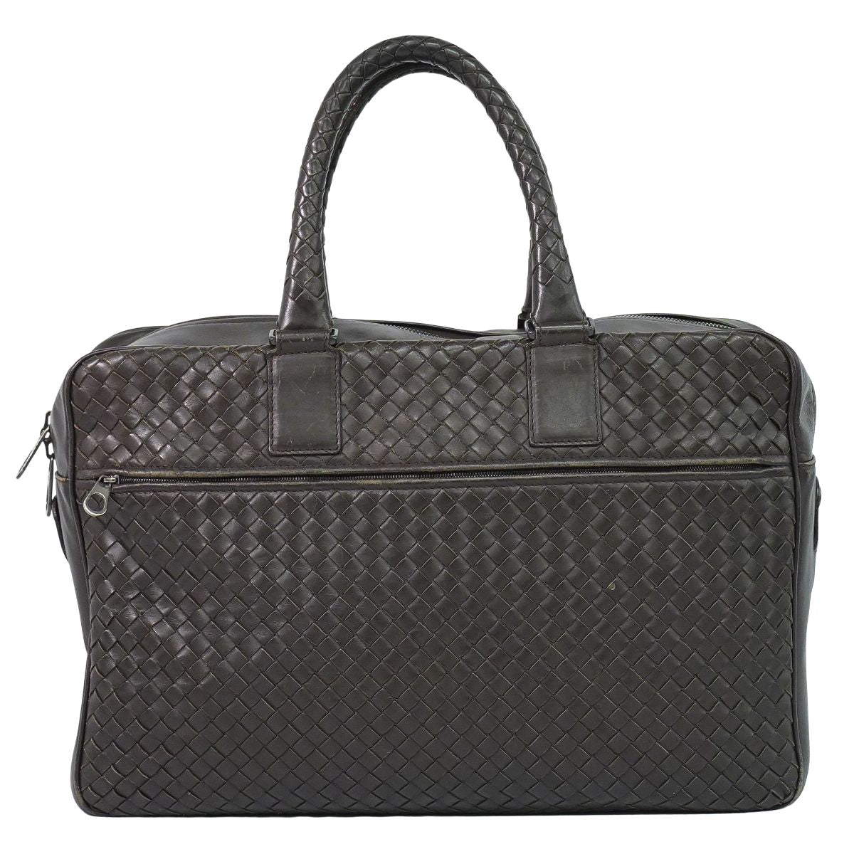 BOTTEGA VENETA イントレチャート ビジネスバッグ ブラウン