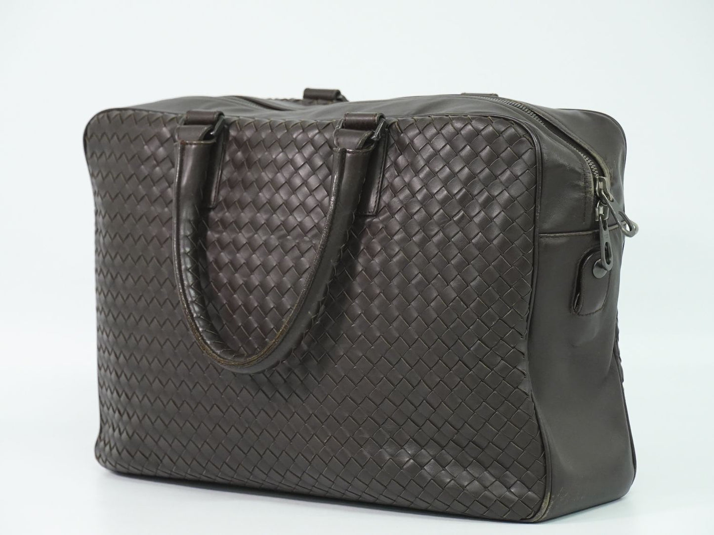 BOTTEGA VENETA イントレチャート ビジネスバッグ ブラウン