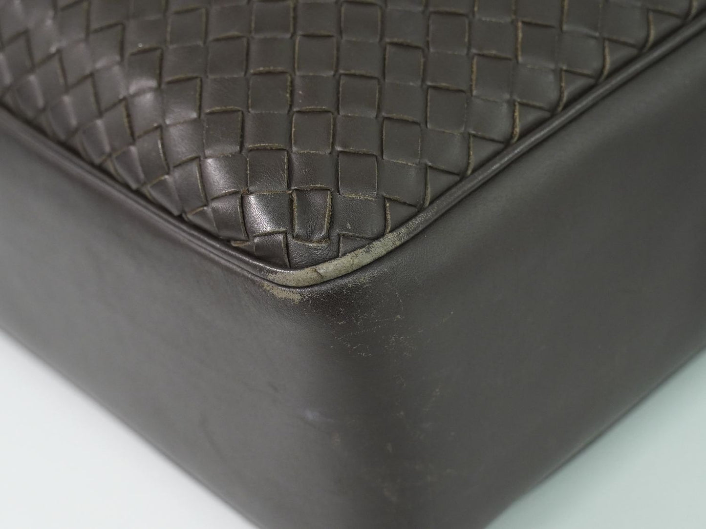 BOTTEGA VENETA イントレチャート ビジネスバッグ ブラウン
