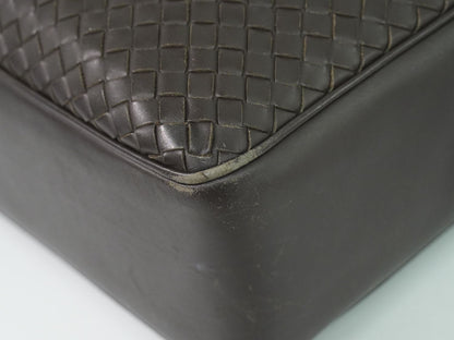 BOTTEGA VENETA イントレチャート ビジネスバッグ ブラウン