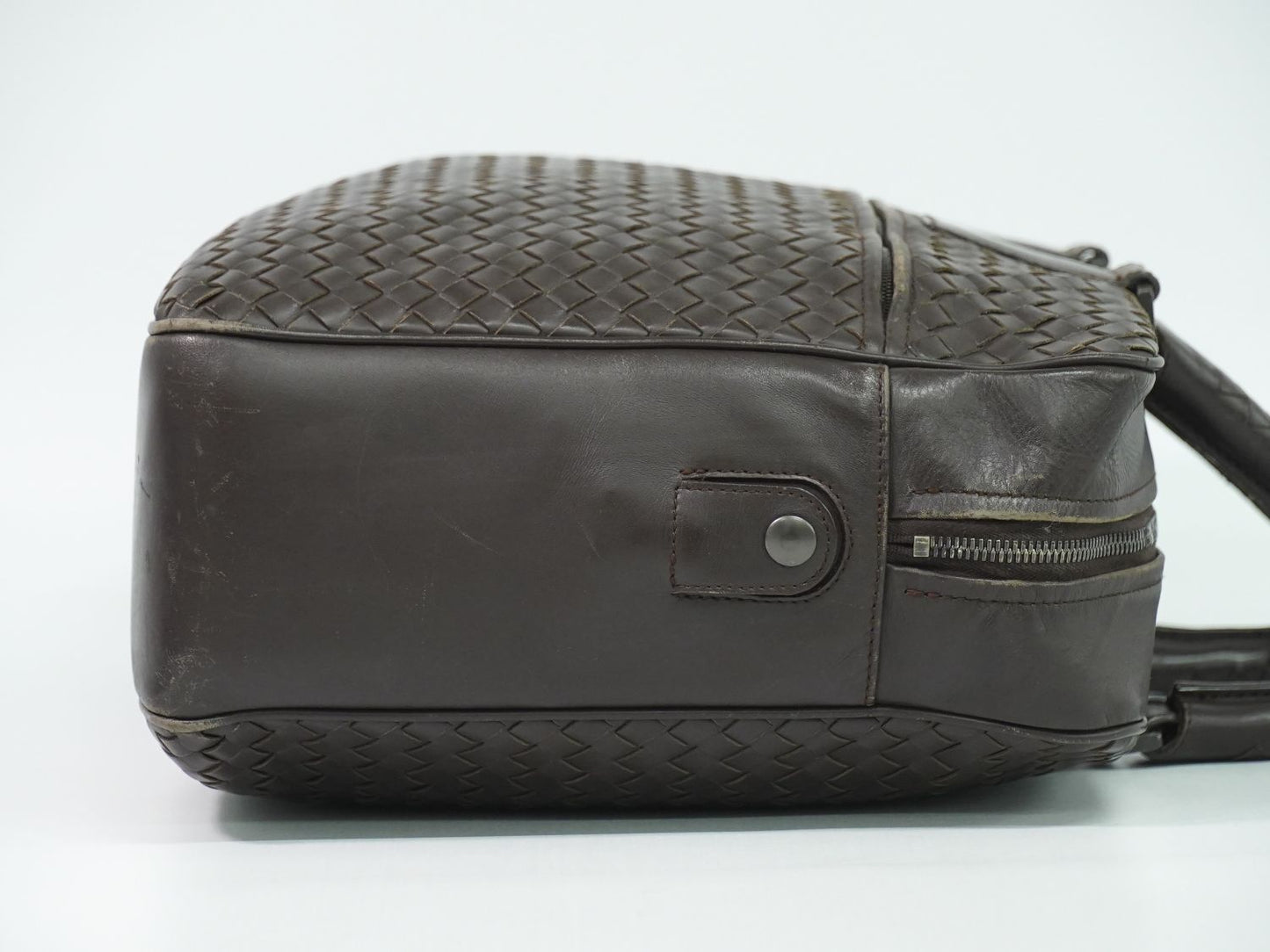 BOTTEGA VENETA イントレチャート ビジネスバッグ ブラウン