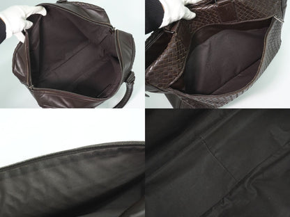 BOTTEGA VENETA イントレチャート ビジネスバッグ ブラウン