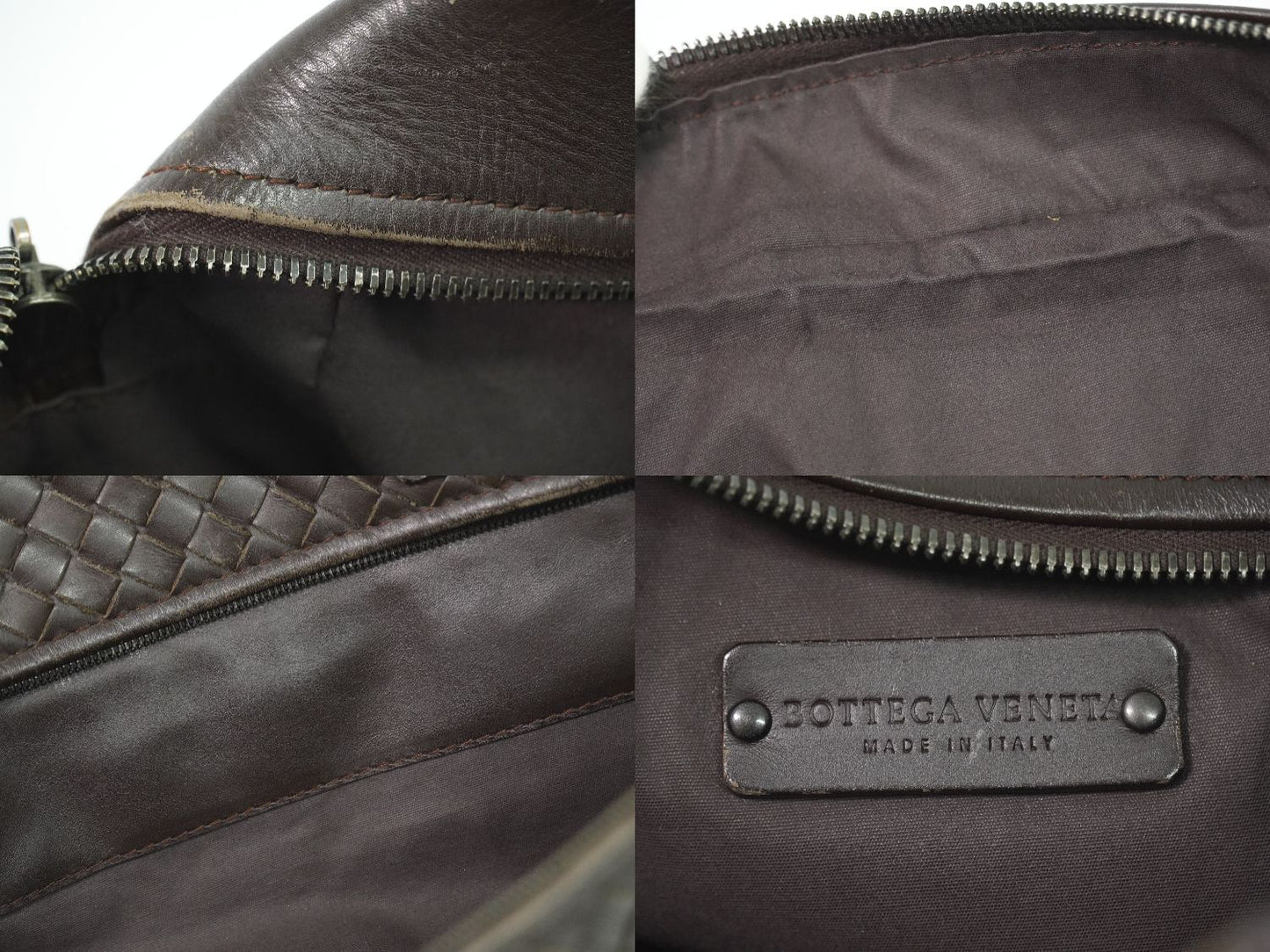 BOTTEGA VENETA イントレチャート ビジネスバッグ ブラウン