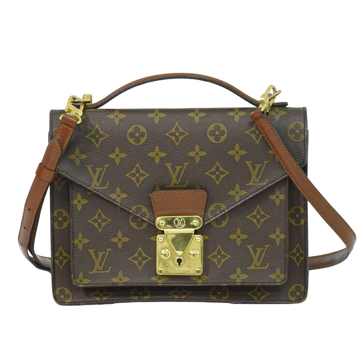 LOUIS VUITTON モンソー 26 モノグラム 2WAY ショルダーバッグ M51187