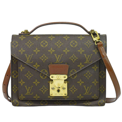 LOUIS VUITTON モンソー 26 モノグラム 2WAY ショルダーバッグ M51187