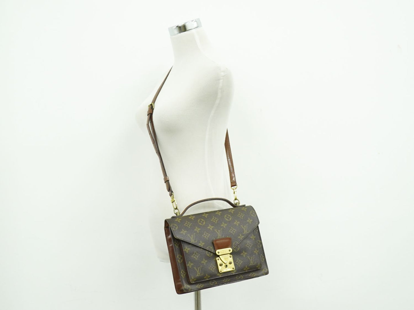 LOUIS VUITTON モンソー 26 モノグラム 2WAY ショルダーバッグ M51187