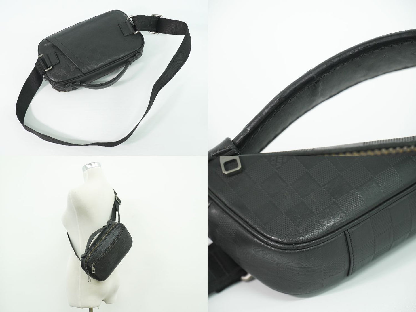 LOUIS VUITTON アンブレール ダミエ アンフィニ ボディバッグ オニキス N41288