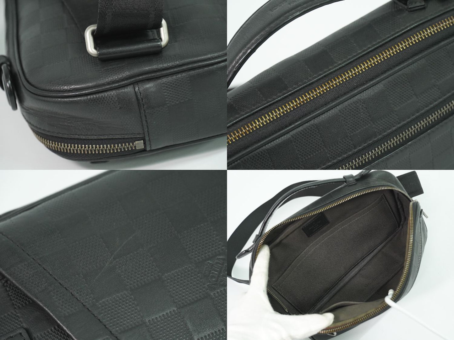 LOUIS VUITTON アンブレール ダミエ アンフィニ ボディバッグ オニキス N41288